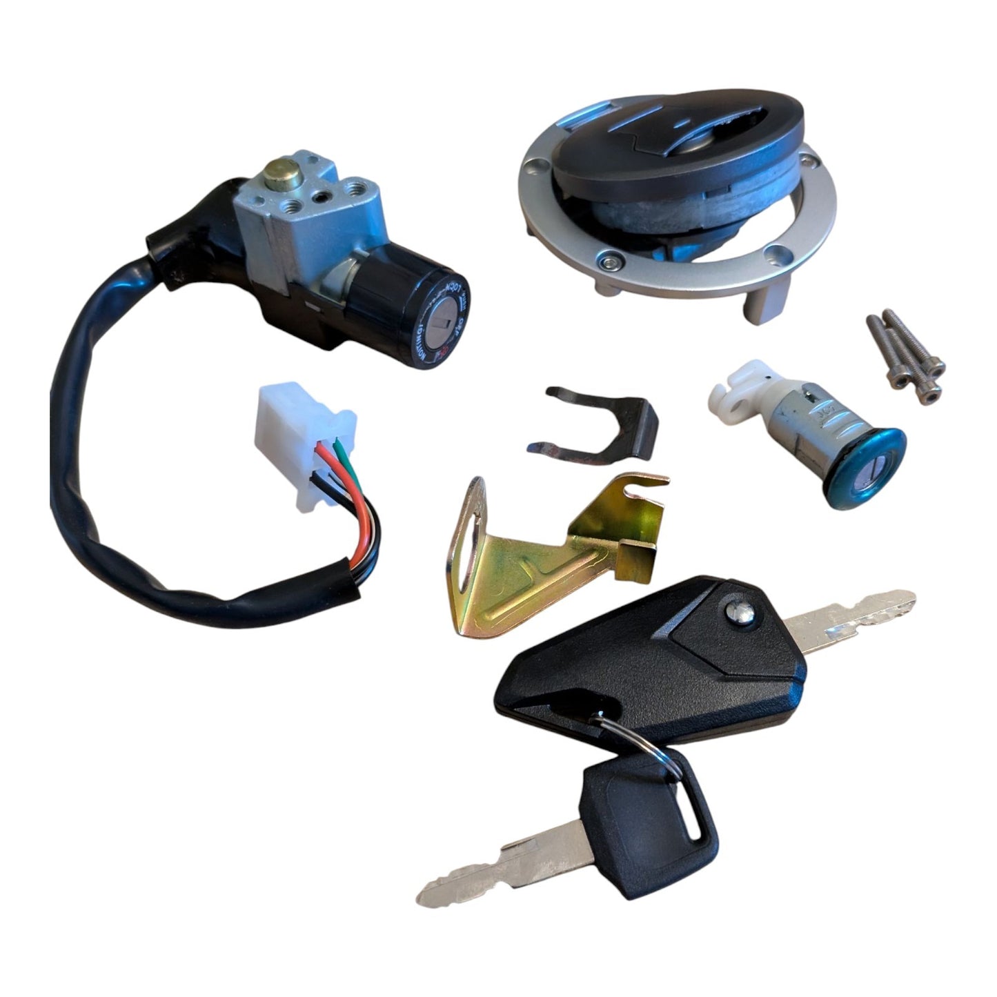 Ignition Switch Gas Cap Key Seat Lock Set For Honda MSX125 GROM125 AC 2017-18