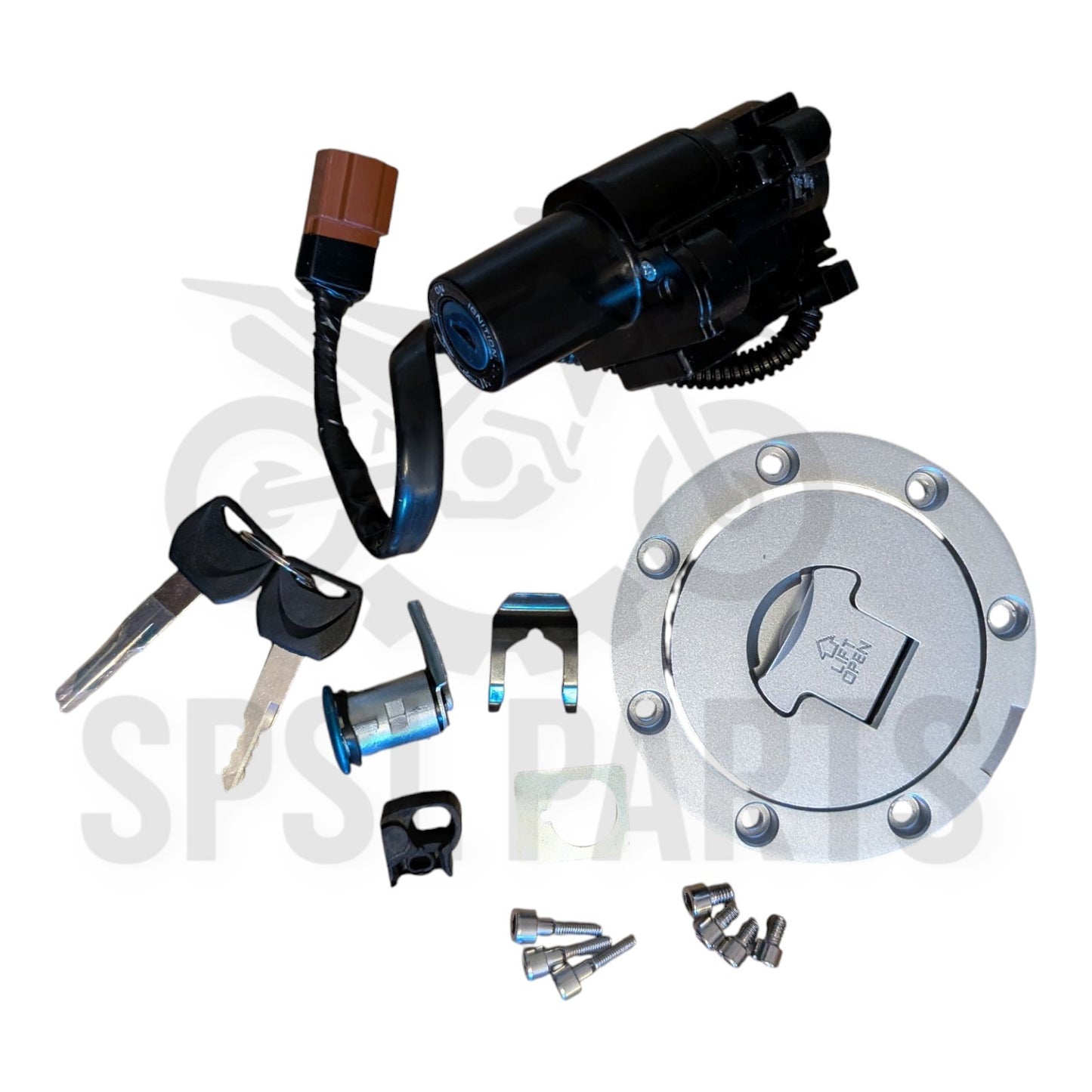 Ignition Switch Fuel Gas Cap Seat Lock Key For Honda CBR1000RR CBR600RR 2007-16