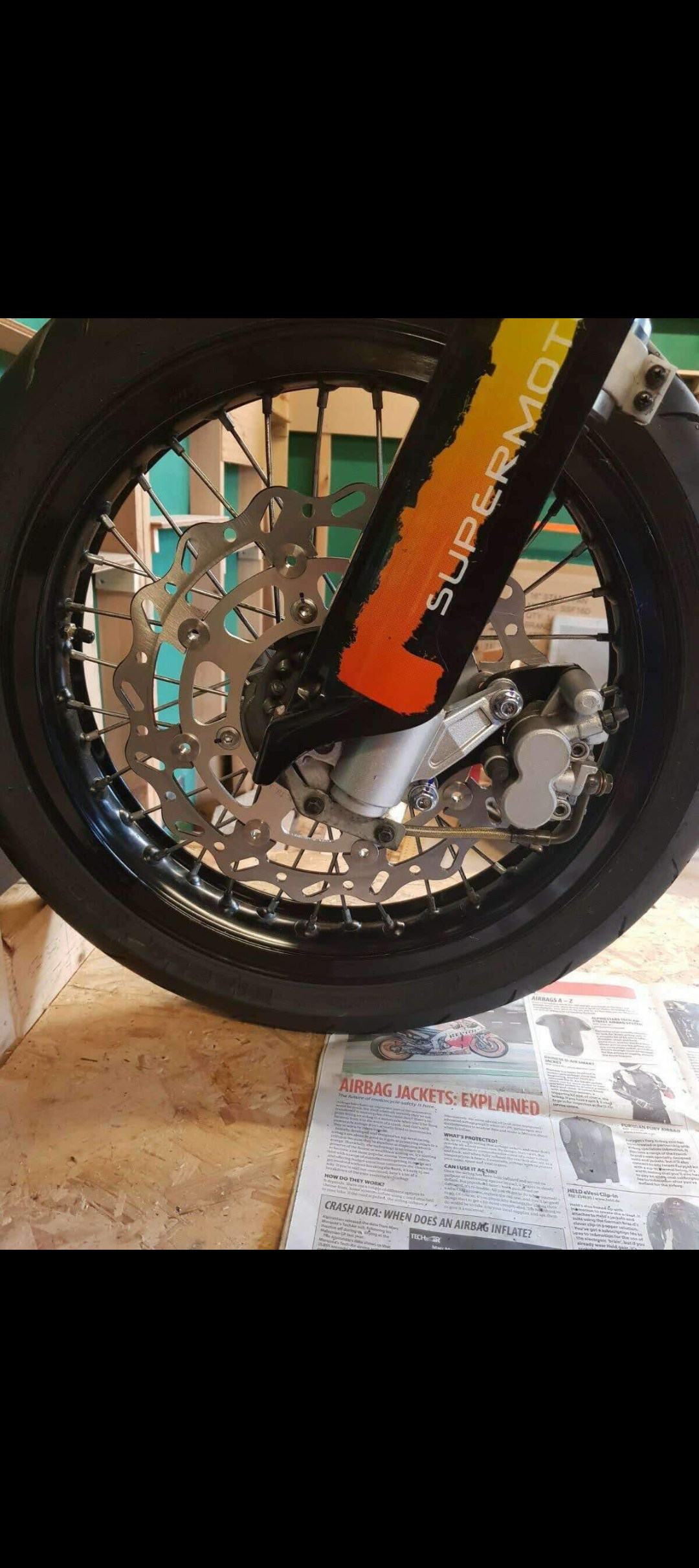 Oversize Front Disc with Caliper Bracket