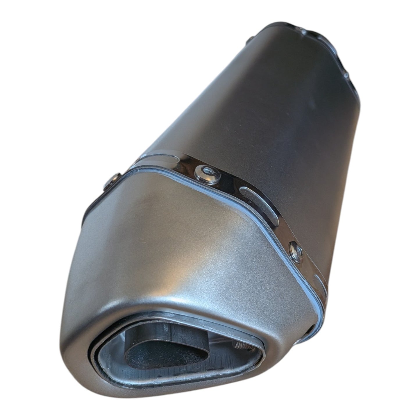 Universal Motorcycle Exhaust Silencer 38-51mm Pipe Slip On With Removable Baffle