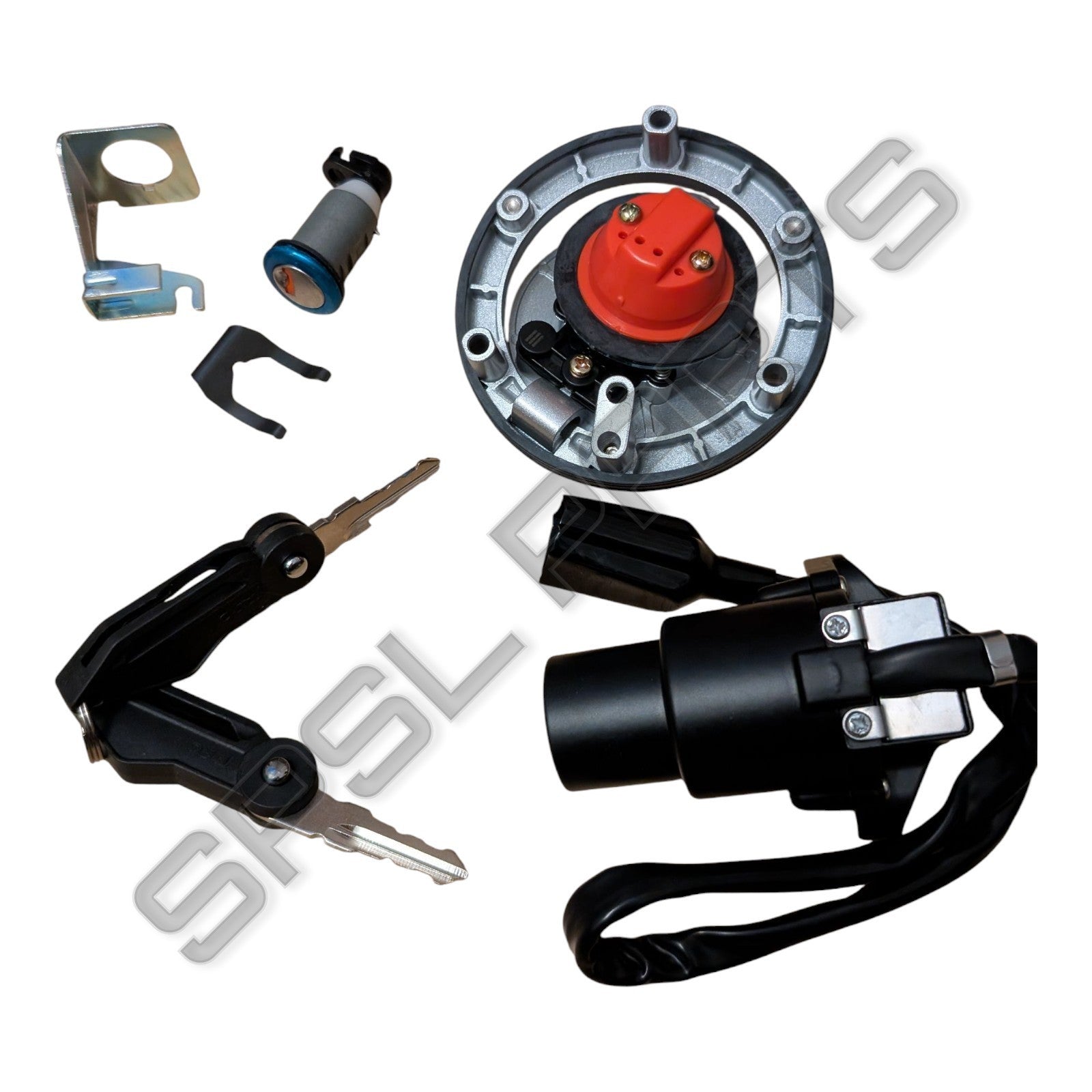 Full Lock Set 2 Keys Lexmoto LXR 125 LXS 125 380 Ignition Switch Fuel Cap Seat 