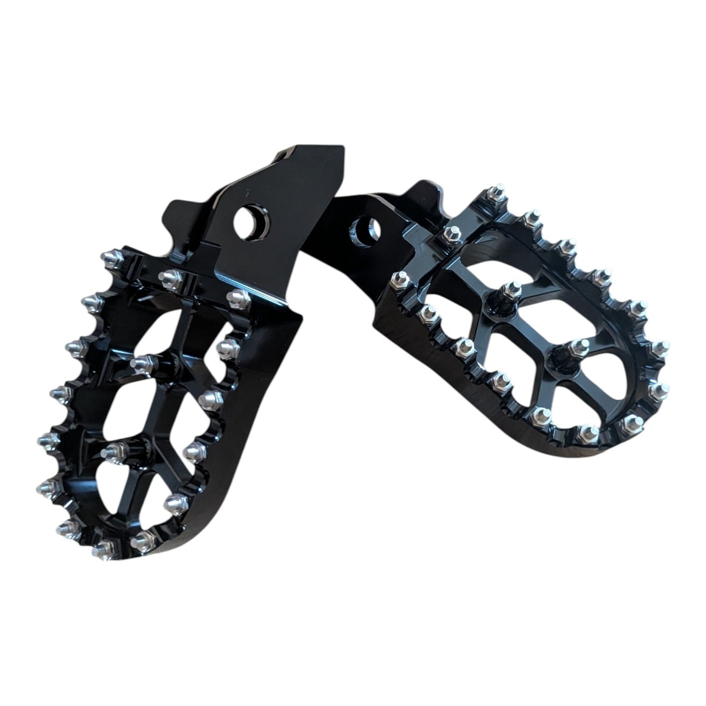 Extra Wide CNC Black Foot Pegs Footrest Pedals For Sur Ron Ultra Bee