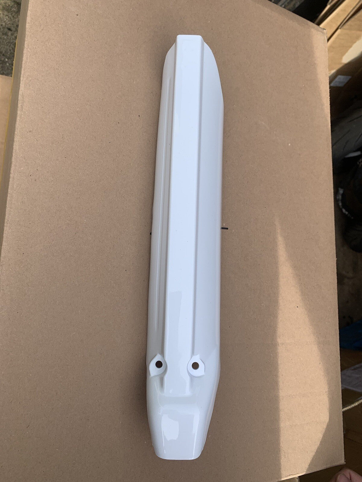 Sinnis Apache Lexmoto Adrenaline 125 Fork Cover Shield Guard Left Gloss White