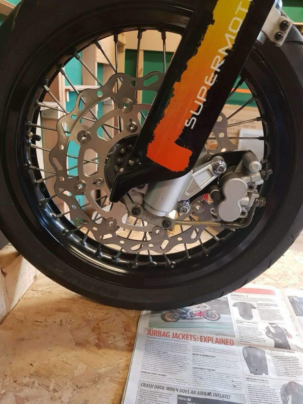 Oversize Performance Front Disc With Caliper Lexmoto Adrenaline Sinnis Apache