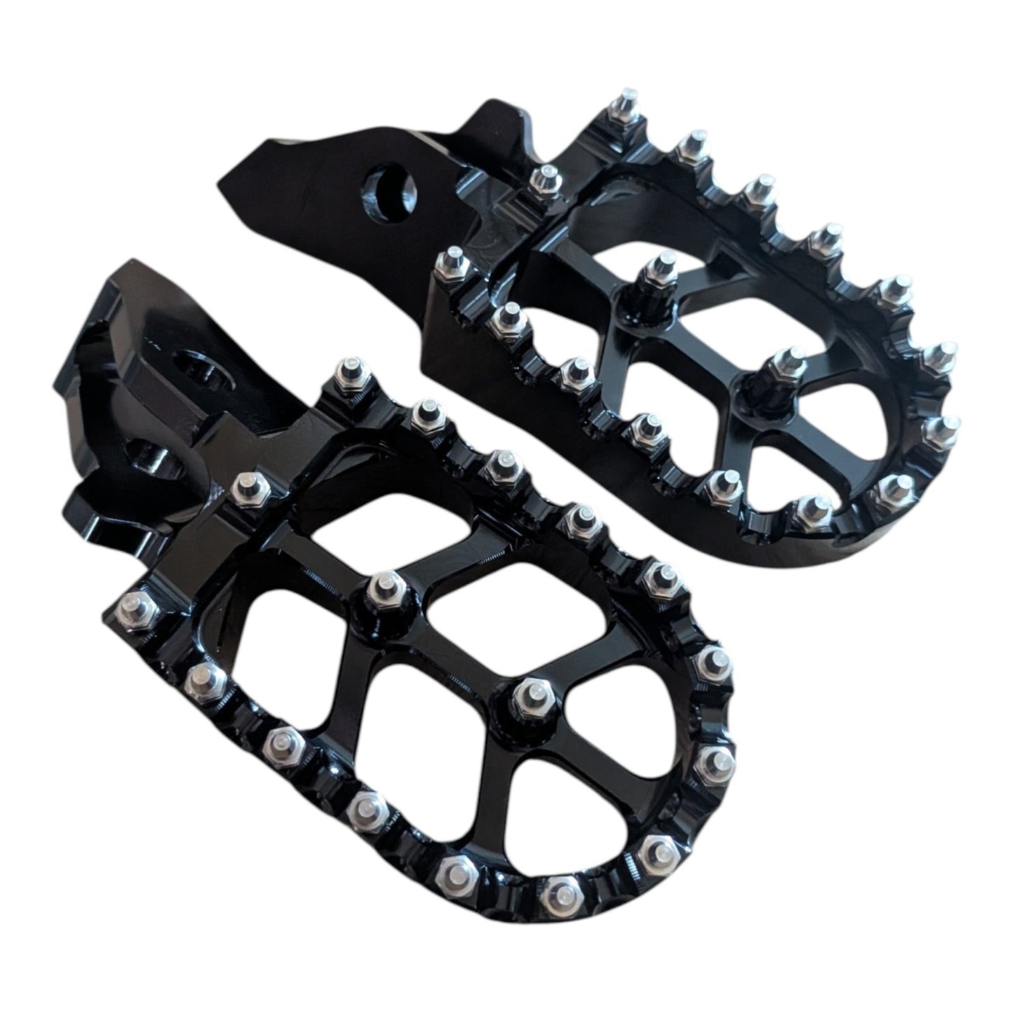 Extra Wide CNC Black Foot Pegs Footrest Pedals For Sur Ron Ultra Bee