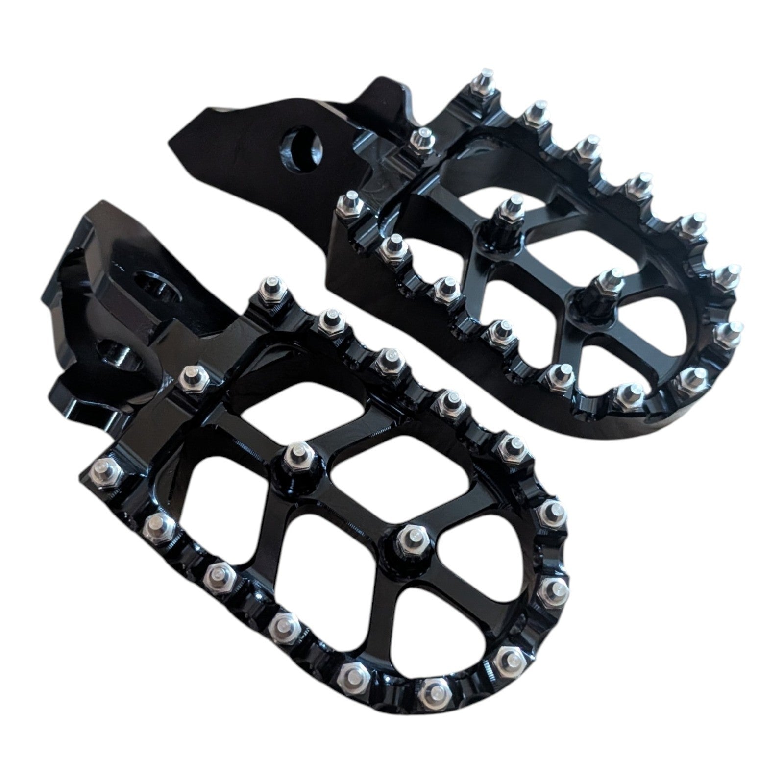 Extra Wide CNC Black Foot Pegs Footrest Pedals For Sur Ron Ultra Bee