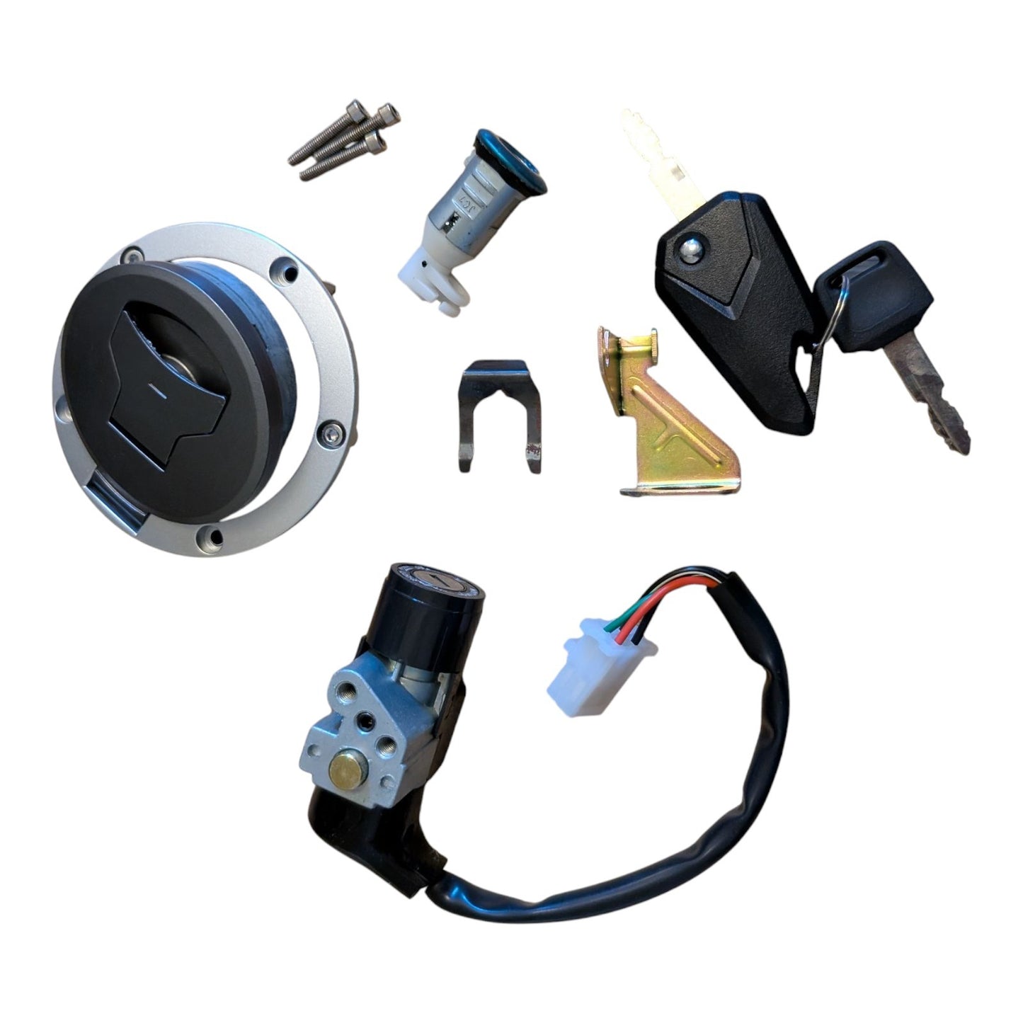 Ignition Switch Gas Cap Key Seat Lock Set For Honda MSX125 GROM125 AC 2017-18