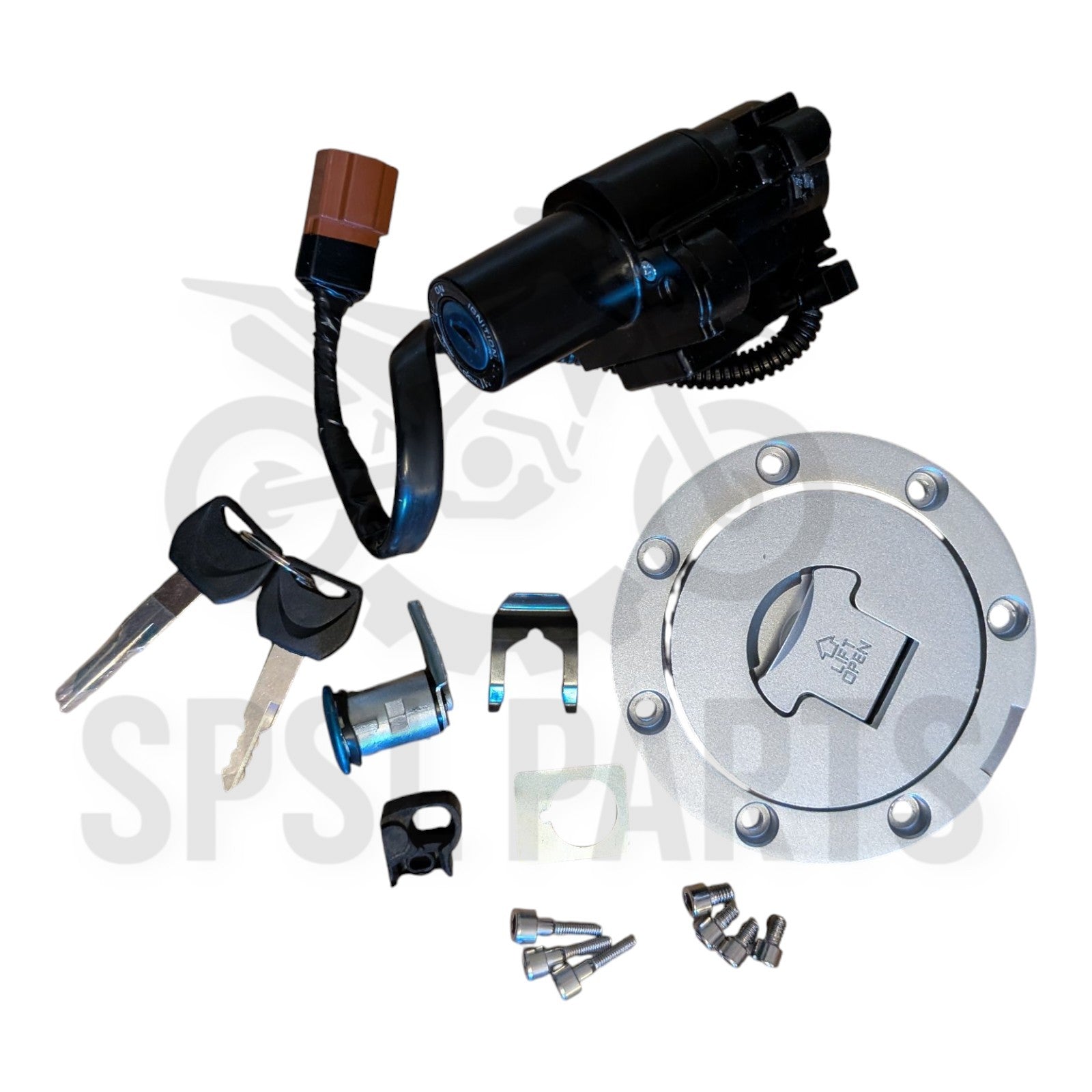 Ignition Switch Fuel Gas Cap Seat Lock Key For Honda CBR1000RR CBR600RR 2007-16