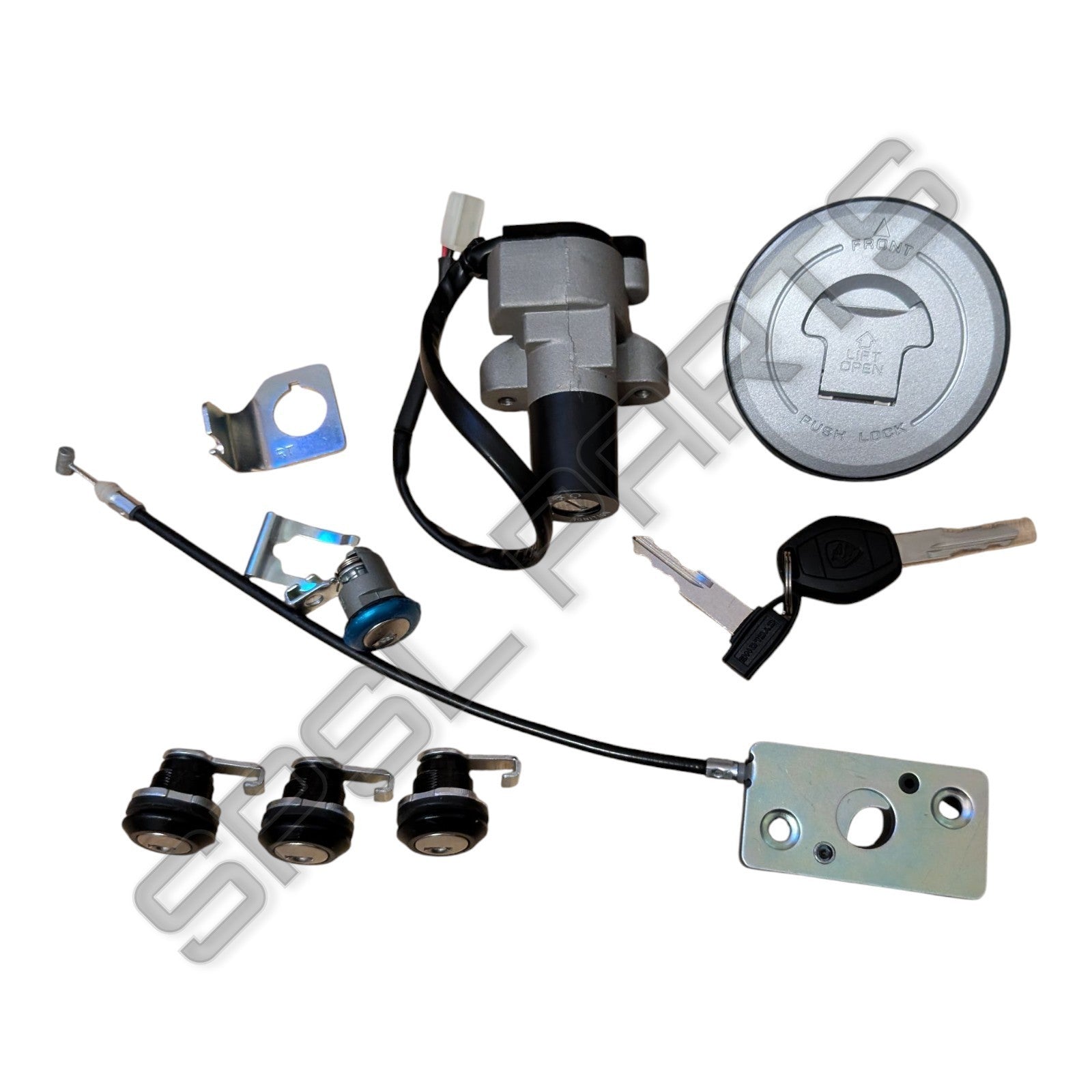 Lexmoto RX1 Ignition Barrel With Keys + Seat & Luggage Locks