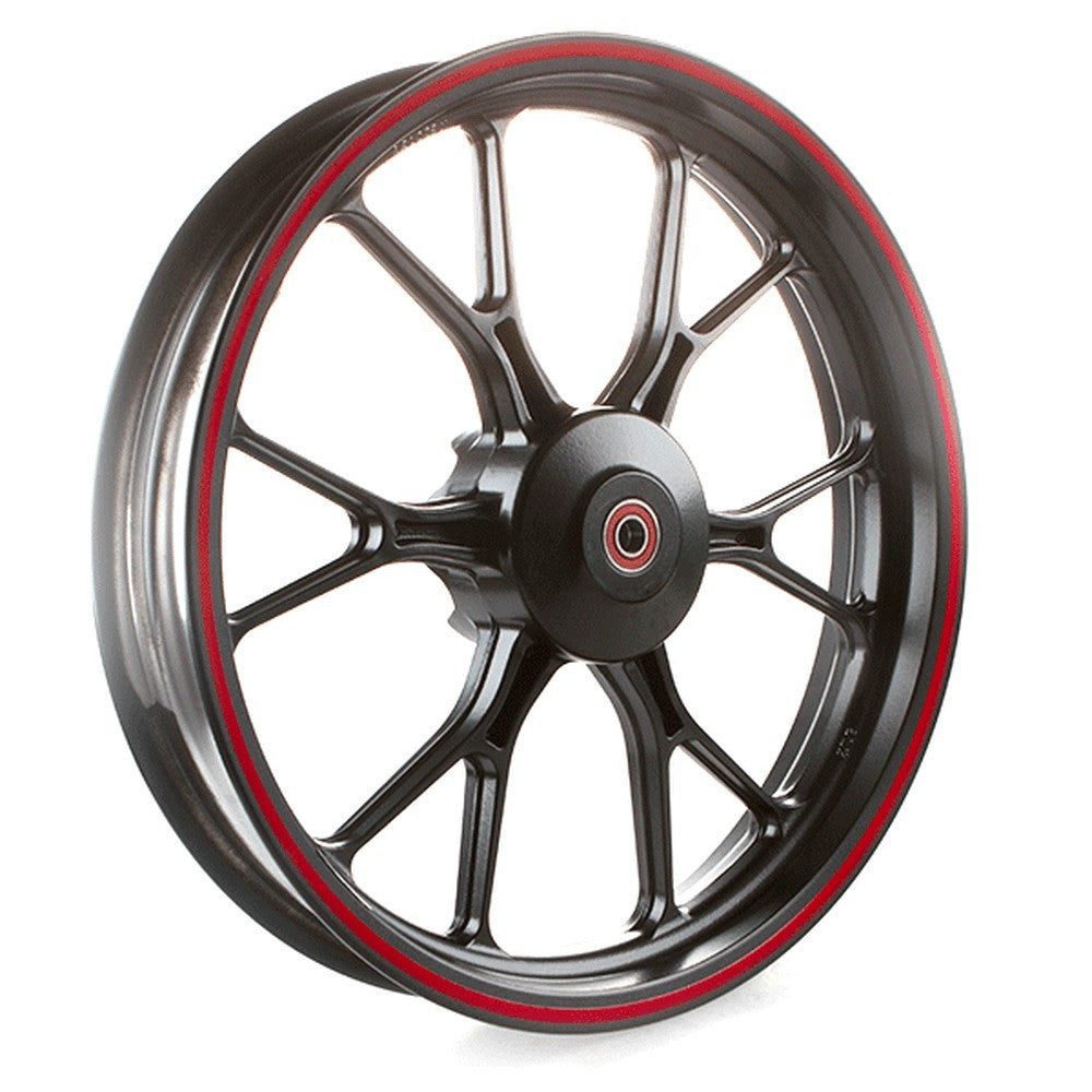 Front Wheel black/red 17 x 2.75 inch for Derbi Terra, UM125-ADV, UM125-ADT