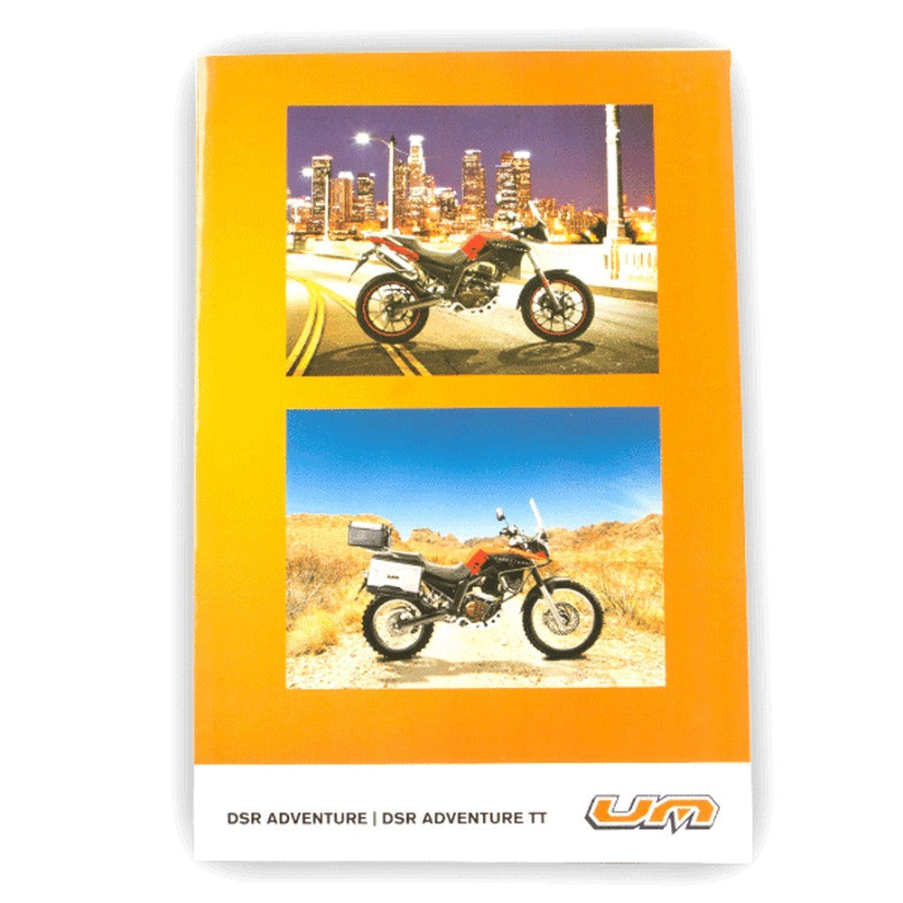 Motorcycle User Manual for DERBI TERRA, DSR, UM125-ADV, UM125-ADT, UM125-CL
