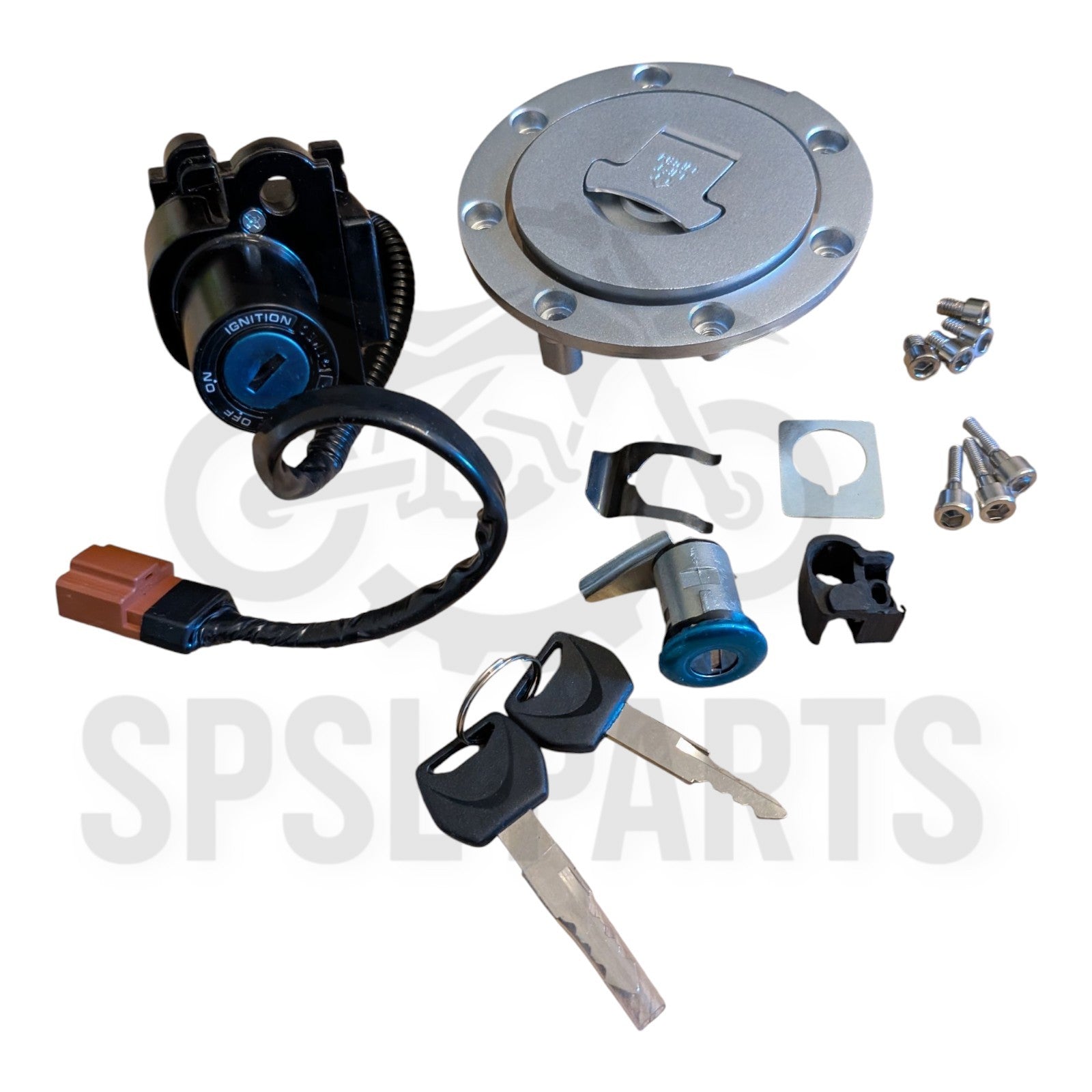 Ignition Switch Fuel Gas Cap Seat Lock Key For Honda CBR1000RR CBR600RR 2007-16