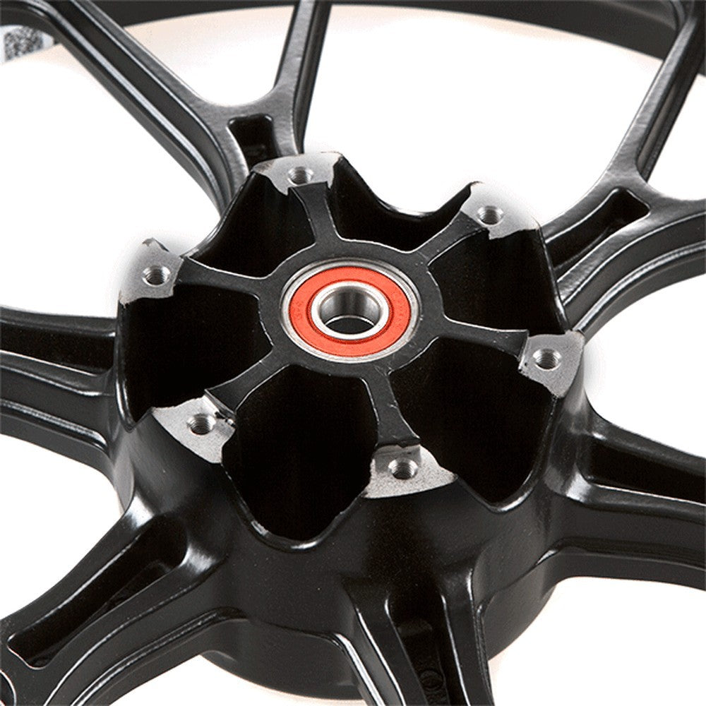 Front Wheel black/red 17 x 2.75 inch for Derbi Terra, UM125-ADV, UM125-ADT