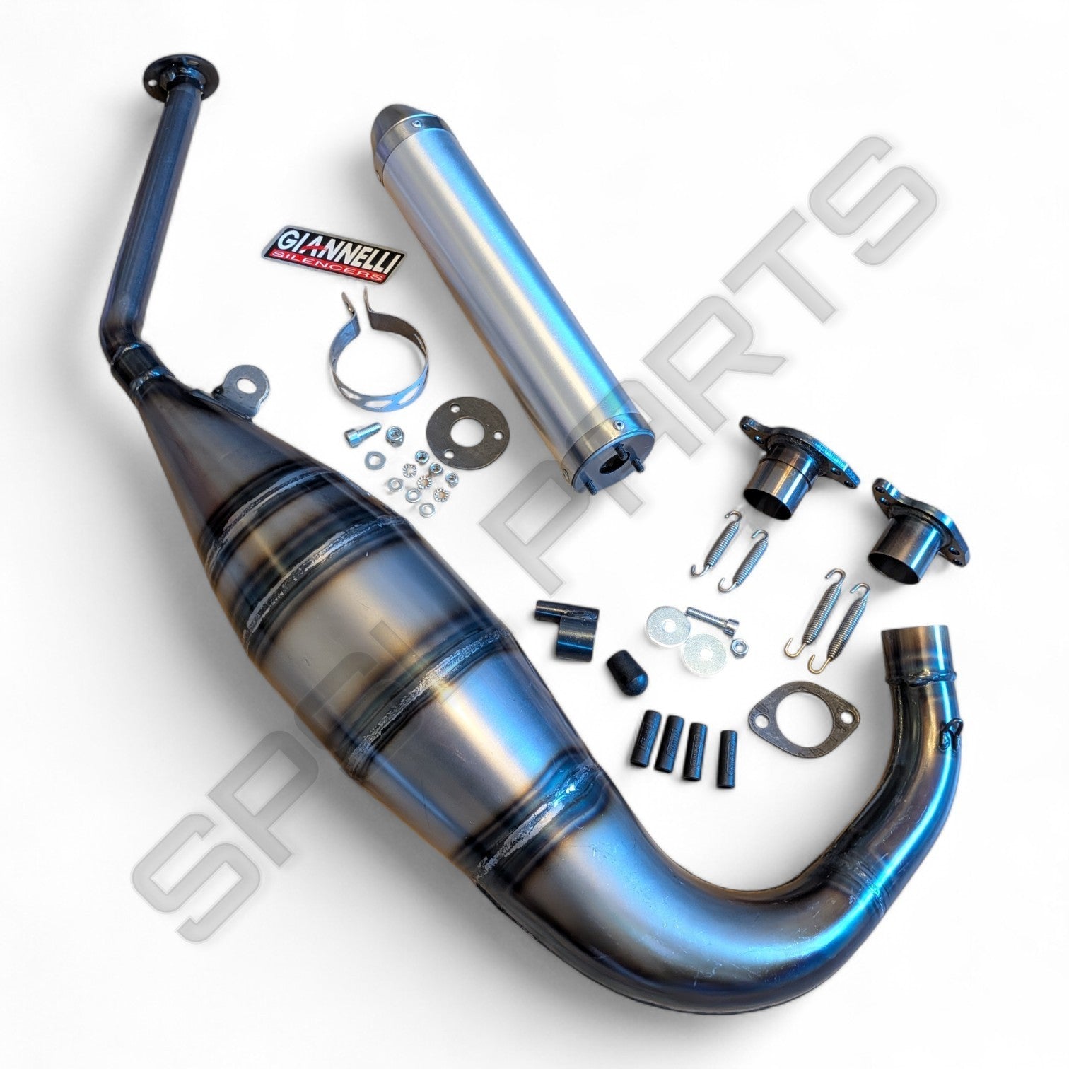 Giannelli Full Exhaust System Downpipe & Silencer For Aprilia RS 125 1994-2014 